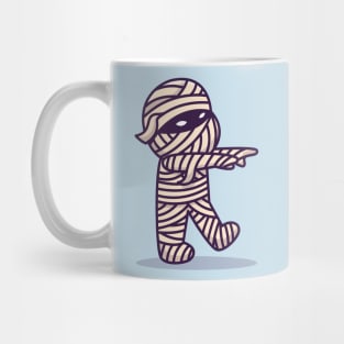 Cute Mummy Walking Cartoon Mug